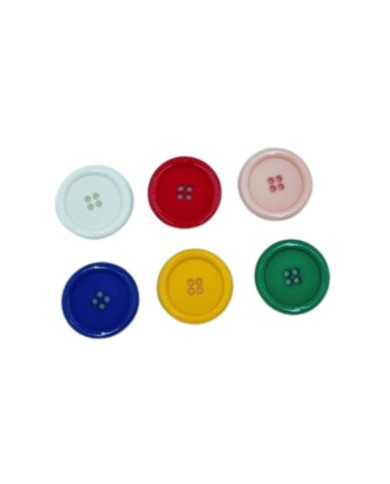 Maxi bottoni nylon colorati 4 fori da 57mm di diametro