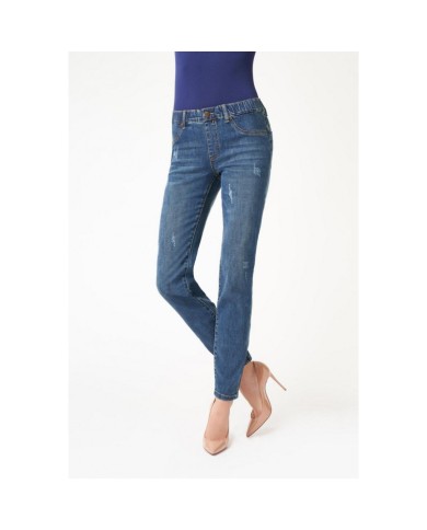 Jeans ripped Sisi in cotone elasticizzato modello skinny colore blu denim